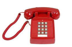2500 Imported Analog Desk Phone - RED