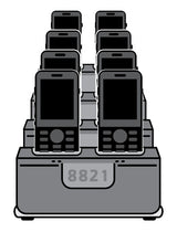 Transformer Quadruple Unit Charging Station for up to 8 CP-8821 Phones