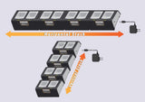 Transformer Quadruple Unit Charging Station for up to 8 CP-8821 Phones