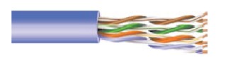 CROSS-CONNECT WIRE, CAT5E, 4-Pair 24AWG(WH/BL, WH/OR, WH/GR, WH/BR) 1000ft Pull Box