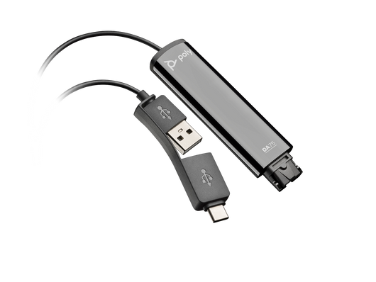 Poly DA75 USB to QD Black Adapter TAA