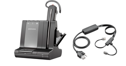 Poly Savi 8245-M + APC-43 Bundle- Headset plus Electronic Hook Switch Cable for Cisco Phones