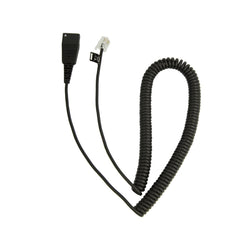 Jabra QD to RJ coiled cable for Cisco phones