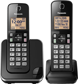 Panasonic KX-TGC352B Expandable Cordless Phone with 2 Handsets