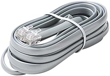 14' Silver Satin Data Line Cord